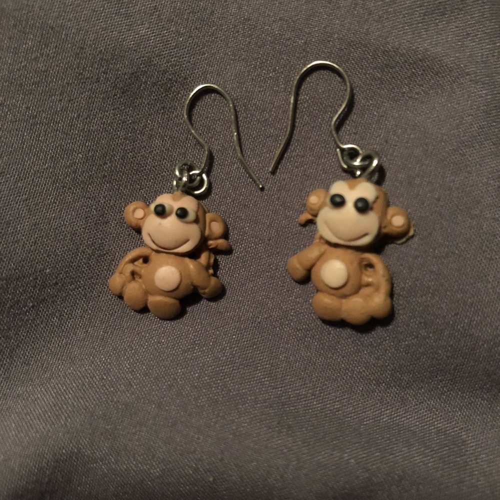 🍌 lil monkey dude earrings 🍌